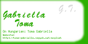 gabriella toma business card